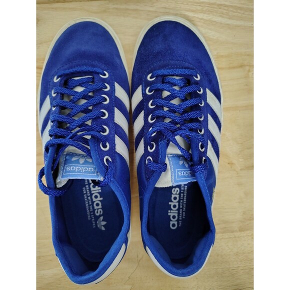 Adidas Low Top Lace Up Skate Board Shoes Navy w White Stripe Size 7.5 #029005 main image 5